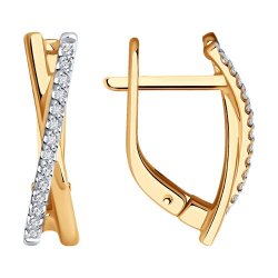 Серьги из золота с бриллиантами (Арт.51-220-01888-1)