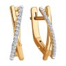 Серьги из золота с бриллиантами (Арт.51-220-01888-1)