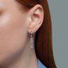Серьга из серебра с фианитами (Арт.94170312)