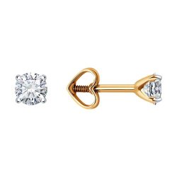 Серьги из золота с фианитами (Арт.51-122-01366-3)