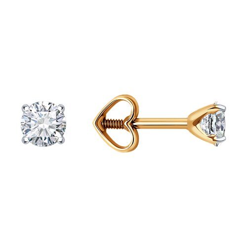 Серьги из золота с фианитами (Арт.51-122-01366-3)