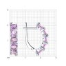 Серьги из серебра с аметистами (Арт.94-320-00346-3)