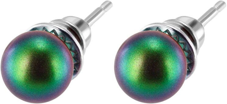 Серьги из серебра с жемчугом (Арт.aas-13-8-25-s)