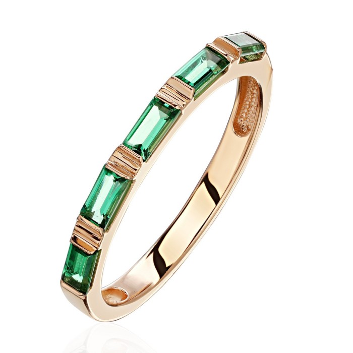 Кольцо с алпанитом «Angle Emerald Line» золото Estet (арт.01К2115218-1)