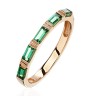 Кольцо с алпанитом «Angle Emerald Line» золото Estet (арт.01К2115218-1)