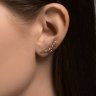 Серьги золотые пробы 585 с аметистом (Арт.51-320-02473-2)