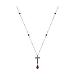 Колье из серебра с фианитами (Арт.94071003)