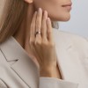 Кольцо золото 585 с корундом и фианитом «Синие лепестки» SOKOLOV (арт.715272)