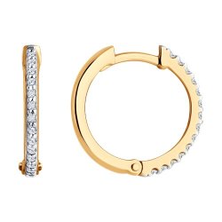 Серьги из золота с фианитами (Арт.0200155)