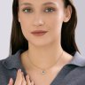 Подвеска золотая пробы 585 с изумрудом гидротермальным (Арт.73-00161)