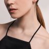 Серьги из серебра с фианитами (Арт.94025761)