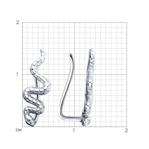 Серьги из серебра (Арт.94025870)