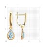 Серьги золотые пробы 585 с топазом (Арт.72-00028)
