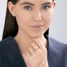 Кольцо из золота с бриллиантами выращенными (Арт.9010275-5)