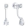 Серьги из белого золота с бриллиантами выращенными (Арт.9020114-3-5)
