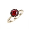 Кольцо с гранатом «Spring Shine» серебро 925 Fresh Jewelry (арт.CZ-R00923-X-LB-PG-X-BR)
