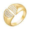 Кольцо с бриллиантами «Лунная Дуэтность» золото 585 Myjewels (арт.13000104)