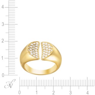 Кольцо с бриллиантами «Лунная Дуэтность» золото 585 Myjewels (арт.13000104)