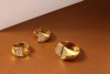 Кольцо с бриллиантами «Лунная Дуэтность» золото 585 Myjewels (арт.13000104)