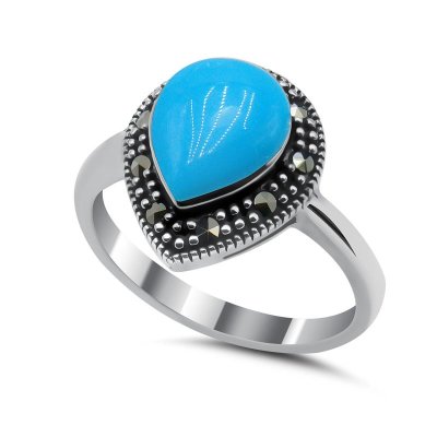 Кольцо Серебряные крылья (Арт.21392656_biryuzapr_markazit)