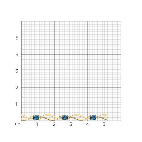 Браслет золотой пробы 585 (Арт.750190)