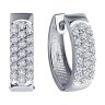 Серьги из белого золота с бриллиантами (Арт.1021775-3)