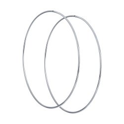 Серьги конго из серебра (Арт.94140049)