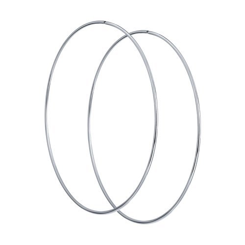 Серьги конго из серебра (Арт.94140049)