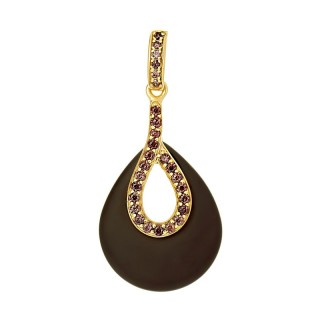 Кулон с керамикой и кубическим цирконием «Ceramic Drop» Fresh Jewelry (арт.TM-P00144-BR-L-X-X-DB)