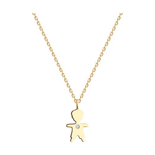 Колье из золота с фианитом (Арт.070588)