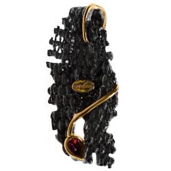 Серебряный кулон BEAVERS с гранатом 3130g_ox