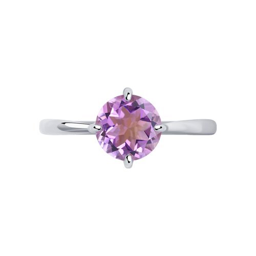 Кольцо из серебра с аметистом (Арт.92011791)