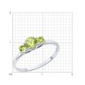 Кольцо из серебра с хризолитами (Арт.92014425)