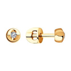 Серьги из золота с бриллиантами (Арт.1021427)