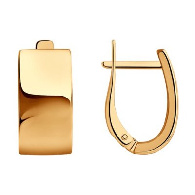 Серьги из золоченого серебра (Арт.93-120-00622-1)