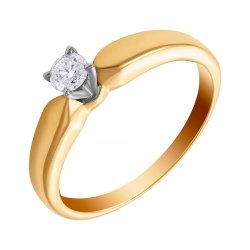 Кольцо из золота с бриллиантом (Арт.wl5004r-2_.20d-7_yg)