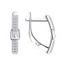 Серьги из серебра с фианитами (Арт.94-120-00792-1)