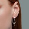 Серьга из серебра (Арт.94170313)