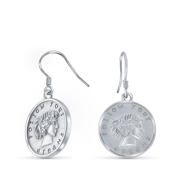 Серьги Серебряные крылья (Арт.22ozsn250a-206_)