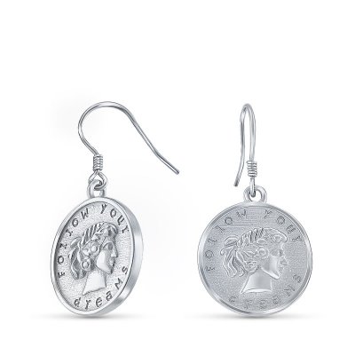 Серьги Серебряные крылья (Арт.22ozsn250a-206_)