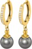 Серьги серебряные с жемчугом и куб. цирконием Beautiful 31G Rivoli (арт.AAS-4-A-8-31-G)
