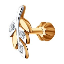 Серьга из золота с бриллиантами (Арт.1170021)