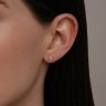 Серьга из золота с бриллиантами (Арт.1170021)