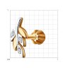 Серьга из золота с бриллиантами (Арт.1170021)