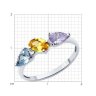 Кольцо из серебра с фианитами (Арт.94014134)