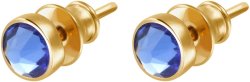 Серьги из серебра с кристаллом swarovski (Арт.bds-5-ss20-34-g)