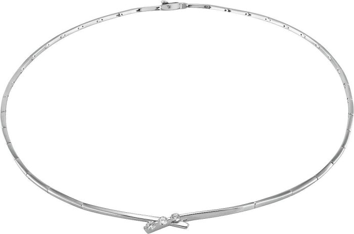 Ожерелье из белого золота с бриллиантом (Арт.dx511gb2)