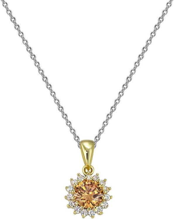 Кулон из серебра с куб. цирконием (Арт.fep-1-20-g)