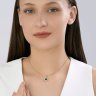 Подвеска золотая пробы 585 с изумрудом гидротермальным (Арт.73-00162)