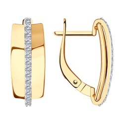 Серьги из золота с фианитами (Арт.029359)
